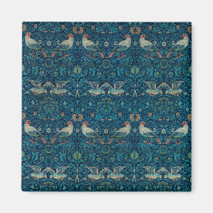 Vogel van William Morris, Vintage Tuin Textielkuns Magneet