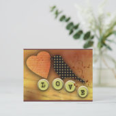 Vogel verliefd briefkaart (Staand voorkant)