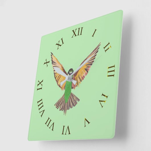 vogel vierkante klok (Hoek)