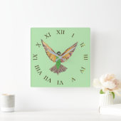 vogel vierkante klok (Huis)