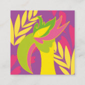 vogel vierkante visitekaartje (Voorkant)