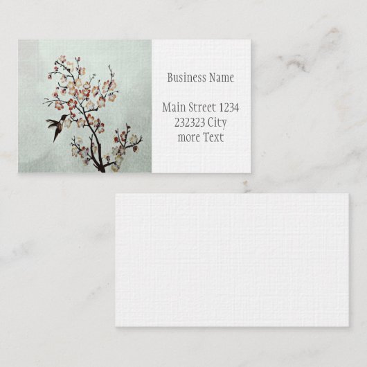 vogel visitekaartje (Voorkant / Achterkant)