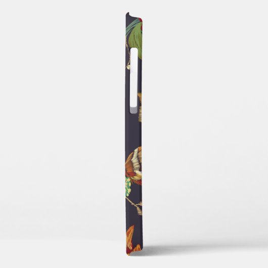  Vogel, Vlinder, Borduurwerk Waterverf. Case-Mate iPhone Case (Achterkant / Links)