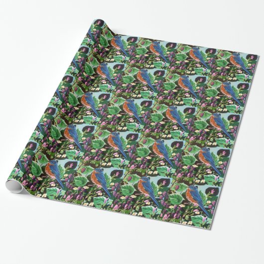 Vogel, vogels en meer vogels! cadeaupapier (Uitgerold)