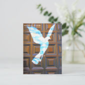 Vogel von René Magritte an Tür in Sevilla Briefkaart (Staand voorkant)