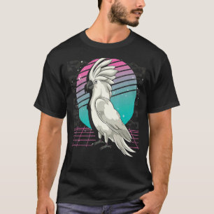Vogel Watcher Parrot Dier Retro 80s Vaporwave CoC T-shirt