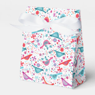 Vogel Waterverf Floral Boho Bedankdoosjes