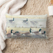 Vogel Waterverf Strand Ganzen Schilderen Lumbaal K Kussen (Deken)