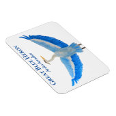 Vogel Waterverf Wetenschappelijke Grote Blauwe Her Magneet (Rechterzijde)