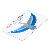 Vogel Waterverf Wetenschappelijke Grote Blauwe Her Magneet (Linkerzijde)