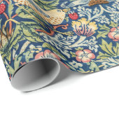  vogel william morris floral art cadeaupapier (Rol Hoek)
