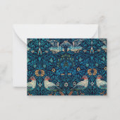  vogel William Morris floral Birds art Blank Notitiekaartje (Voorkant)
