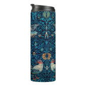  vogel William Morris floral Birds art Thermosbeker (Geroteerd rechts)