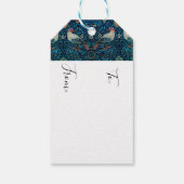  vogel William Morris florale kunst Cadeaulabel (Achterkant)