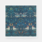  vogel William Morris florale kunst Servet (Voorkant)
