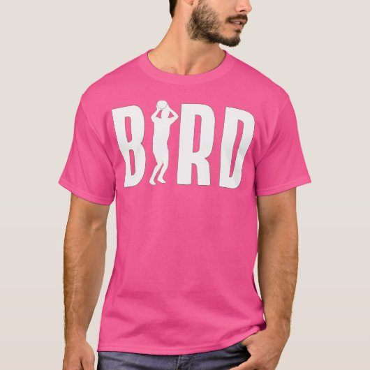 Vogel - Wit Print T-shirt (Voorkant)