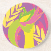 vogel zandsteen onderzetter (Voorkant)