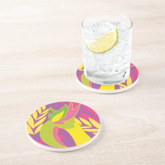 vogel zandsteen onderzetter (Zijkant)