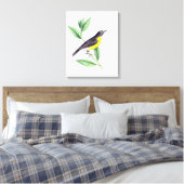 vogel | Zazzle_Growshop. Canvas Afdruk (Insitu (Slaapkamer))