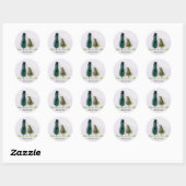 Vogel zegt 'tjilpen' ronde sticker (Vel)