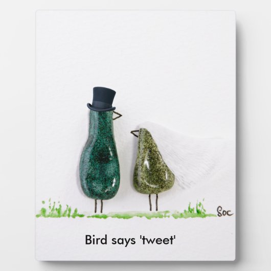 Vogel zegt 'tweet' fotoplaat (Voorkant)