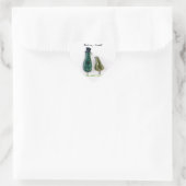Vogel zegt 'tweet' hart sticker (Tas)