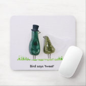 Vogel zegt 'tweet' muismat (Met muis)