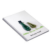 Vogel zegt 'tweet' notitieboek (Rechterzijde)