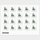 Vogel zegt 'tweet' vierkante sticker (Vel)