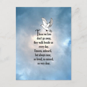 Vogel "Zo geliefd" gedicht Briefkaart