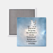 Vogel "Zo geliefd" gedicht Magneet (Voorkant / Achterkant)