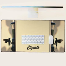 Vogel Zwart Silhouet Goudgeel 