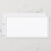 vogel zwart-wit trouwfoto bedankkaart (Achterkant)