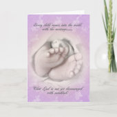 Vogelaankondiging baby voetschets (Voorkant)