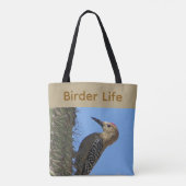 Vogelaar Leven Specht Natuurfotografie Vogel Tote Bag (Achterkant)