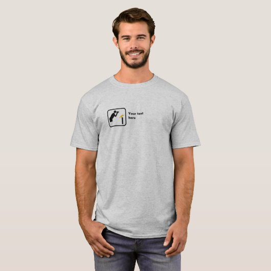 Vogelaar / Vogelwachter Kleine Logo --  T-shirt (Voorkant volledig)