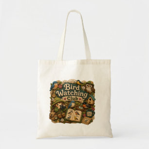 Vogelaarsclub Boodschappentas   Cute Vogelliefhebb Tote Bag