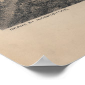 Vogelachtig Uitzicht van Sacramento 1870 Poster (Hoek)