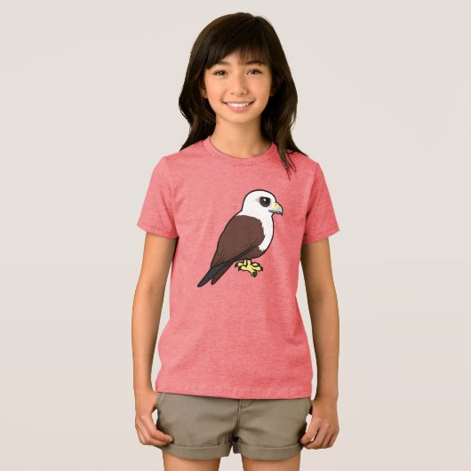 Vogelachtige Brahminy Wouw Tri-Blend Shirt (Voorkant volledig)