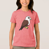 Vogelachtige Brahminy Wouw Tri-Blend Shirt (Voorkant)