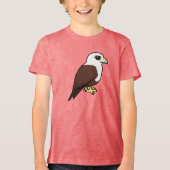 Vogelachtige Brahminy Wouw Tri-Blend Shirt (Voorkant)