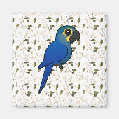Vogelachtige Indigo Ara of Lears Ara Magneet (Voorkant)