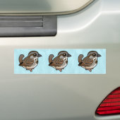 Vogelachtige Zangmus Bumpersticker (Op auto)