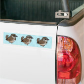 Vogelachtige Zangmus Bumpersticker (Op Truck)