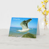 Vogelafbeelding voor put-kaart kaart (Gele Bloem)