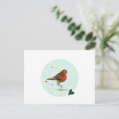 Vogelafbeelding - Winterkleuren Briefkaart (Staand voorkant)