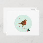 Vogelafbeelding - Winterkleuren Briefkaart (Voorkant / Achterkant)