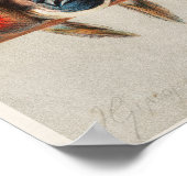 vogelafdrukken poster (Hoek)