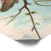 vogelafdrukken poster (Hoek)