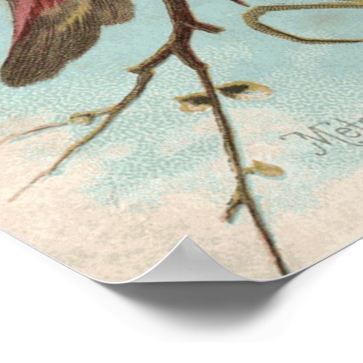  vogelafdrukken poster (Hoek)